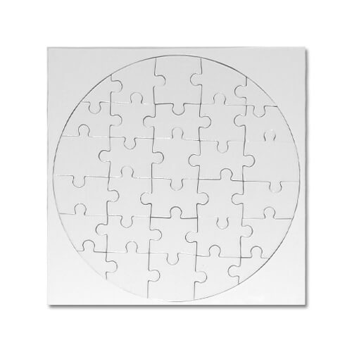 Puzzle kruh 205mm 25dílku